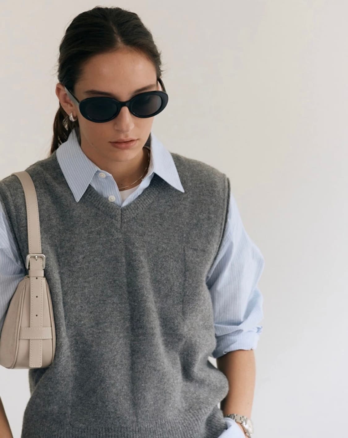 던스트 UNISEX DIVIDE WOOL VEST 울 니트 베스트 소프트 상품이미지4