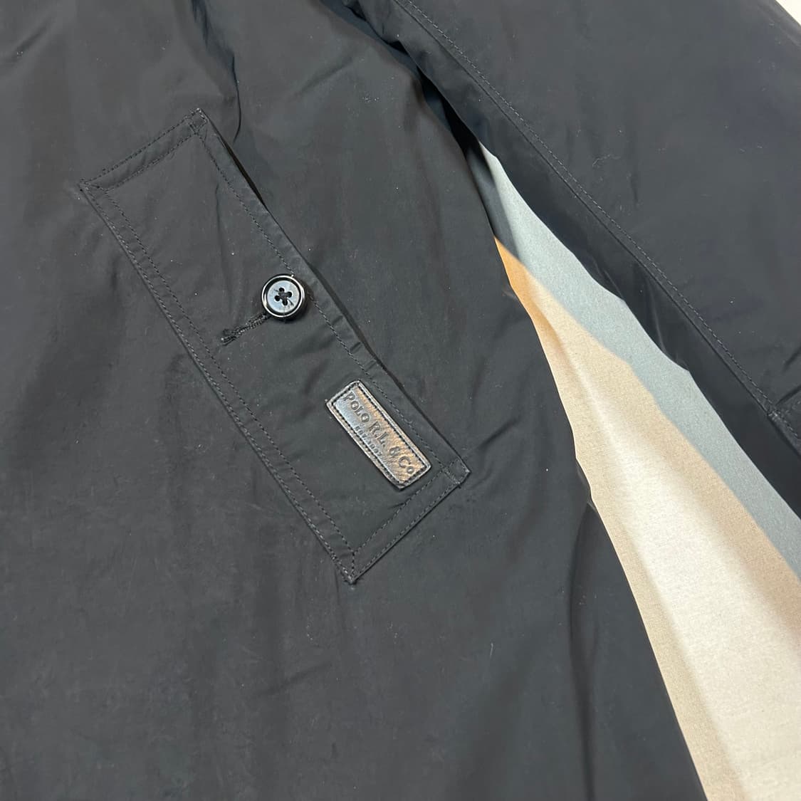 M) 폴로 랄프로렌 블랙 퀼팅 코트 자켓 상품이미지4