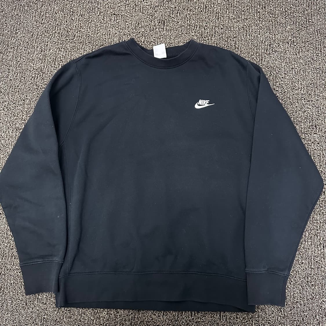 NIKE 나이키 스우시 기모 맨투맨 블랙 XL 상품이미지1