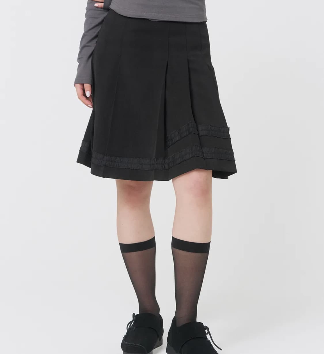 구해요) 미세키서울 트림드 미디 스커트Trimmed midi skirt  상품이미지1