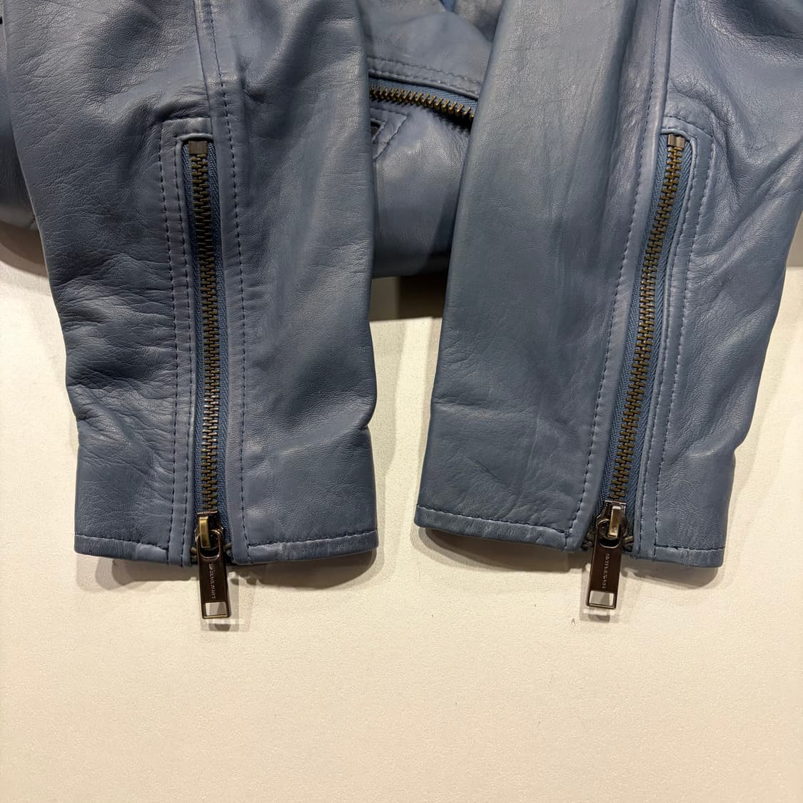 [S] 마이클코어스 양가죽 라이더 레더 자켓 블루 D268 상품이미지7