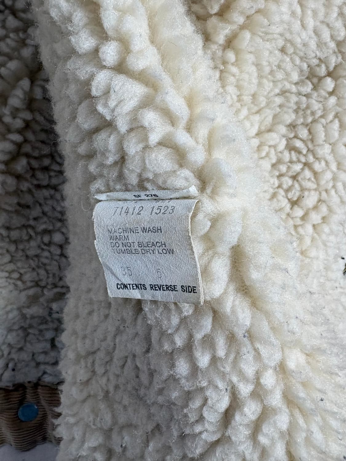 80s Levis 리바이스 코듀로이 쉐르파 자켓 42L 상품이미지6