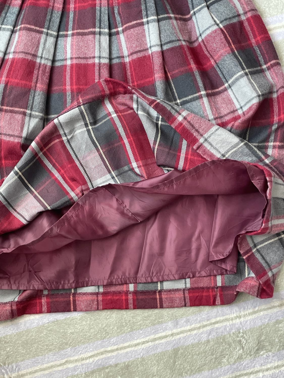 earth music&ecology 체크 플리츠 스커트 (Japan) 상품이미지8