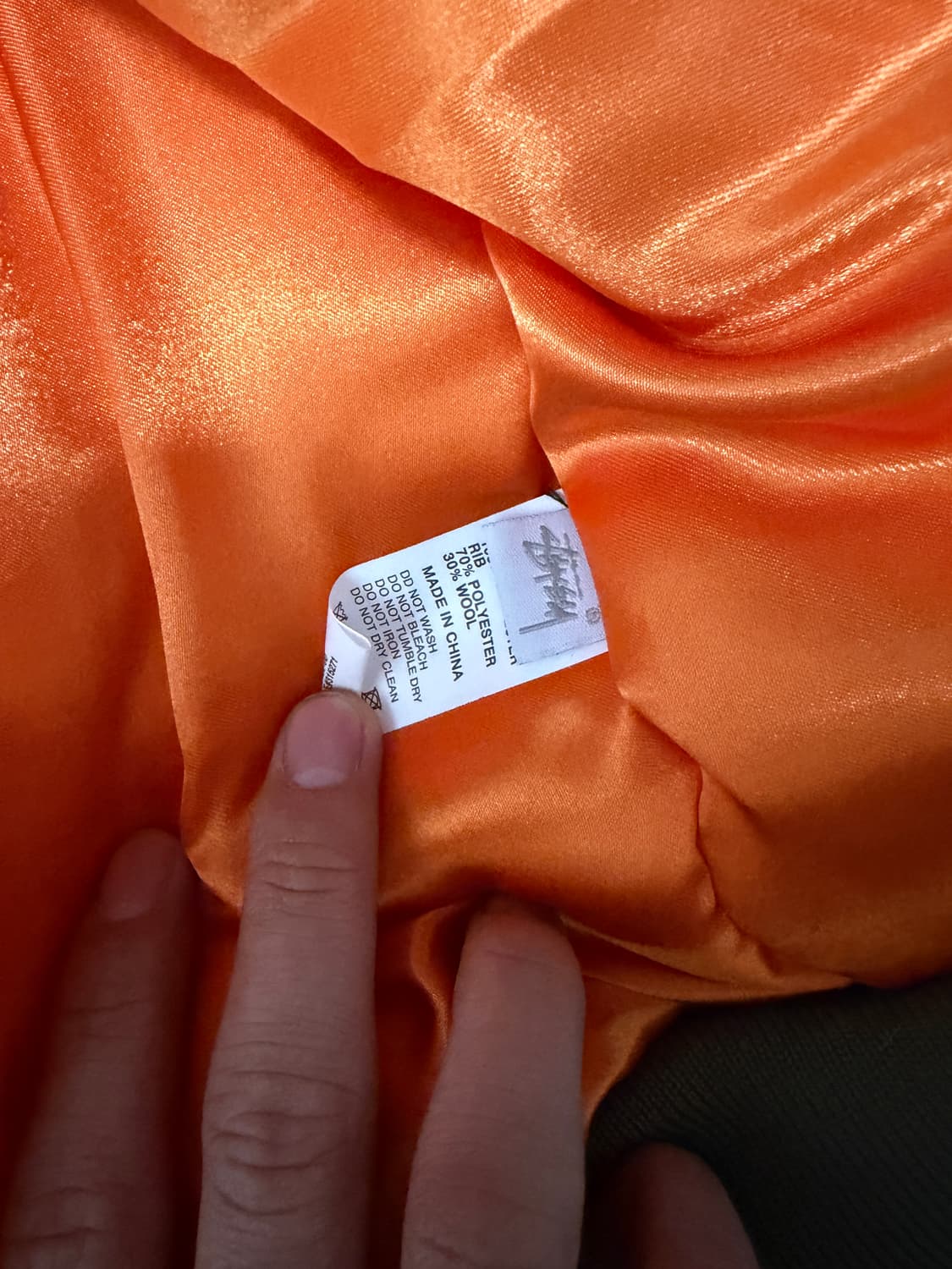 스투시 x CDG MA-1 자켓 올리브 상품이미지3