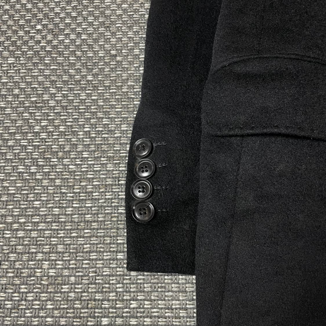 더수트하우스 블랙 캐시미어 100 싱글 코트 상품이미지5