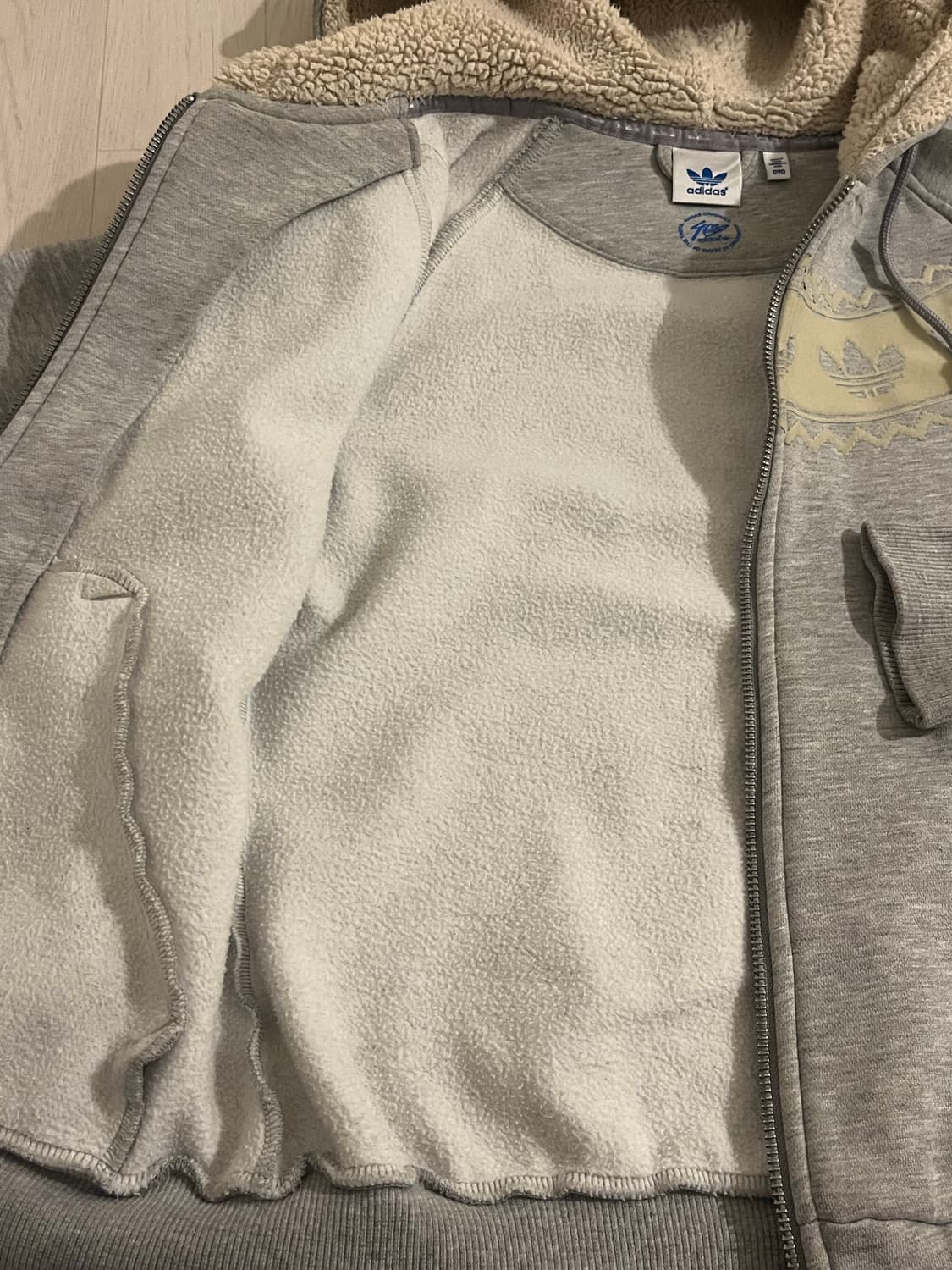 베이비베어 빈티지 라방 대장 아디다스 후드집업 회색레몬 노르딕 뽀글  상품이미지8