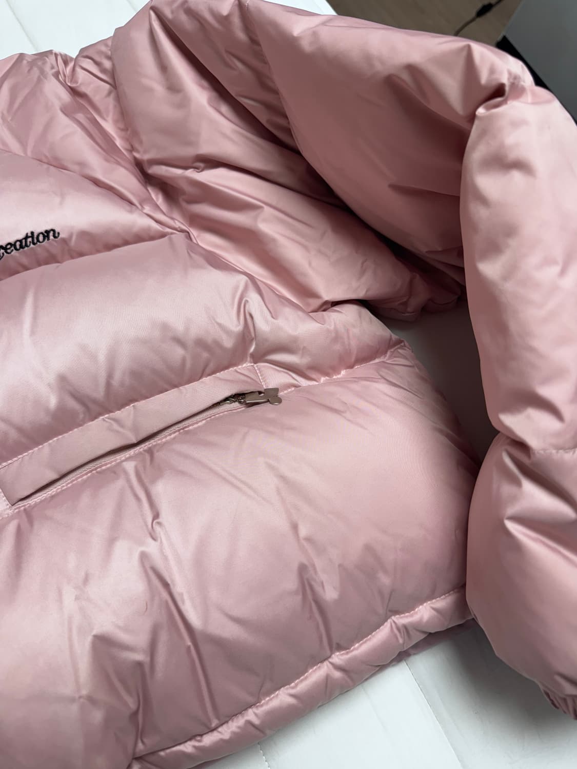 rest and recreation RR 다운 숏패딩 자켓 핑크 상품이미지6