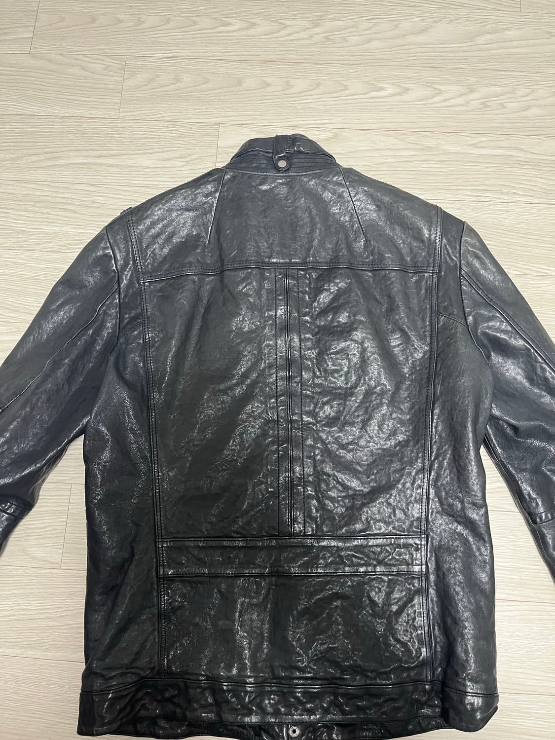 빈티지 릭오웬스맛 레더 자켓 상품이미지1