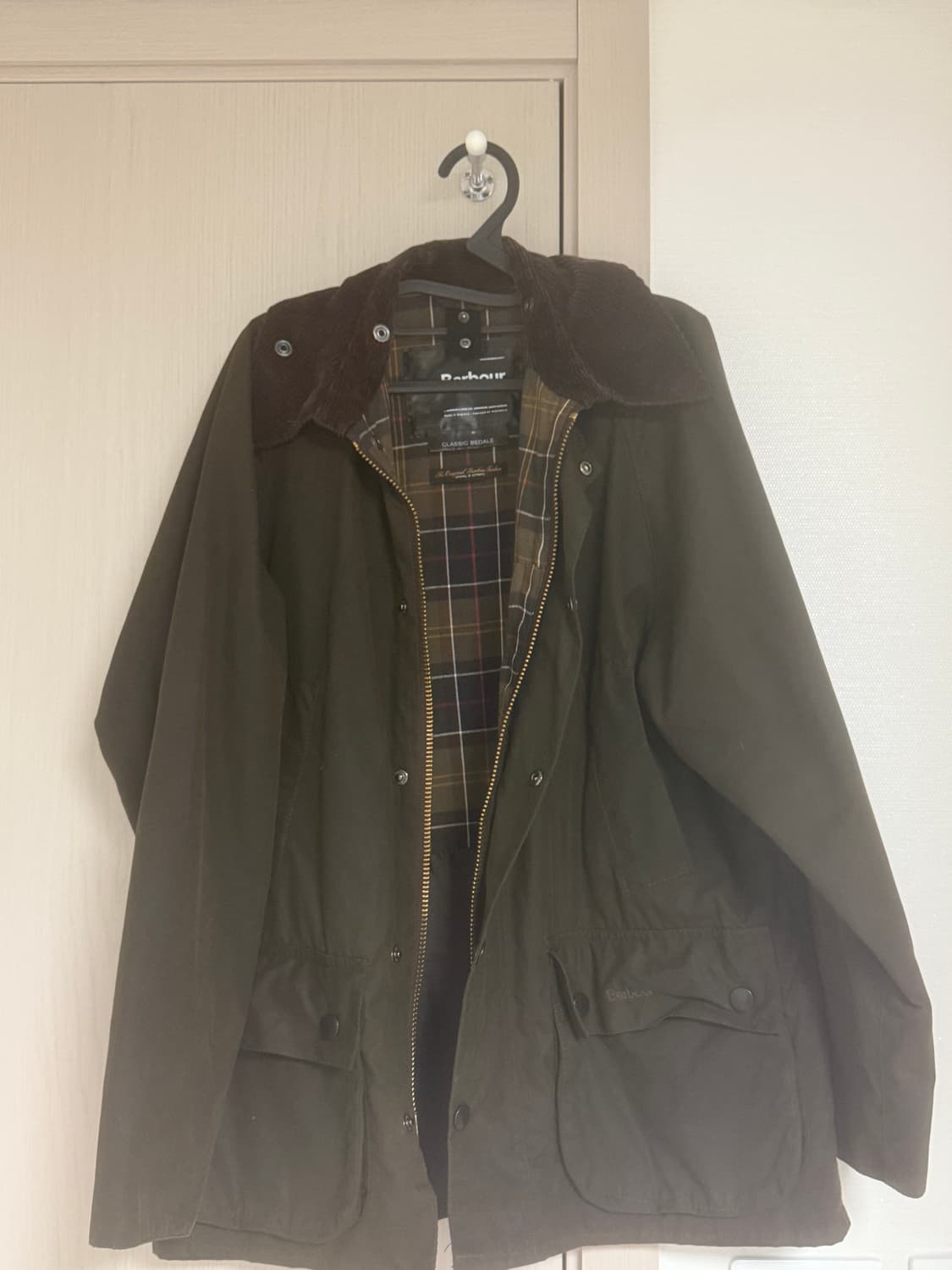 바버 클래식 비데일 자켓 올리브 상품이미지2