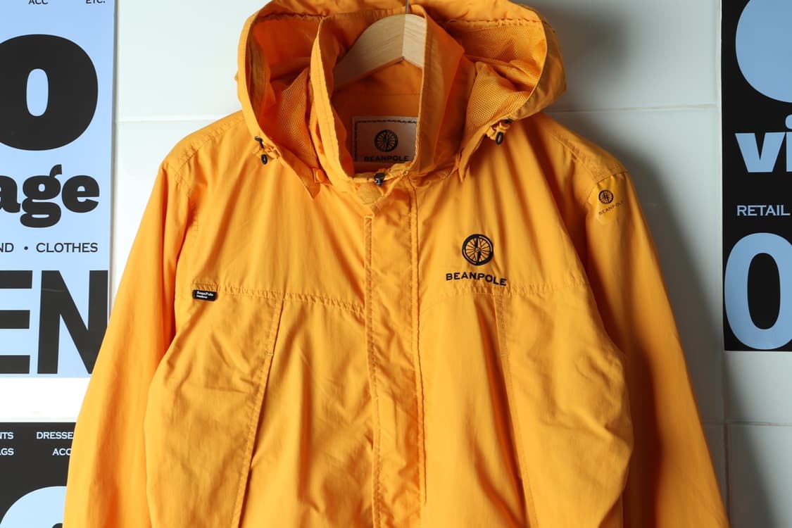 (L-XL) 빈폴 집업 바람막이 점퍼자켓 주황 등산 기능성-H32691 상품이미지3