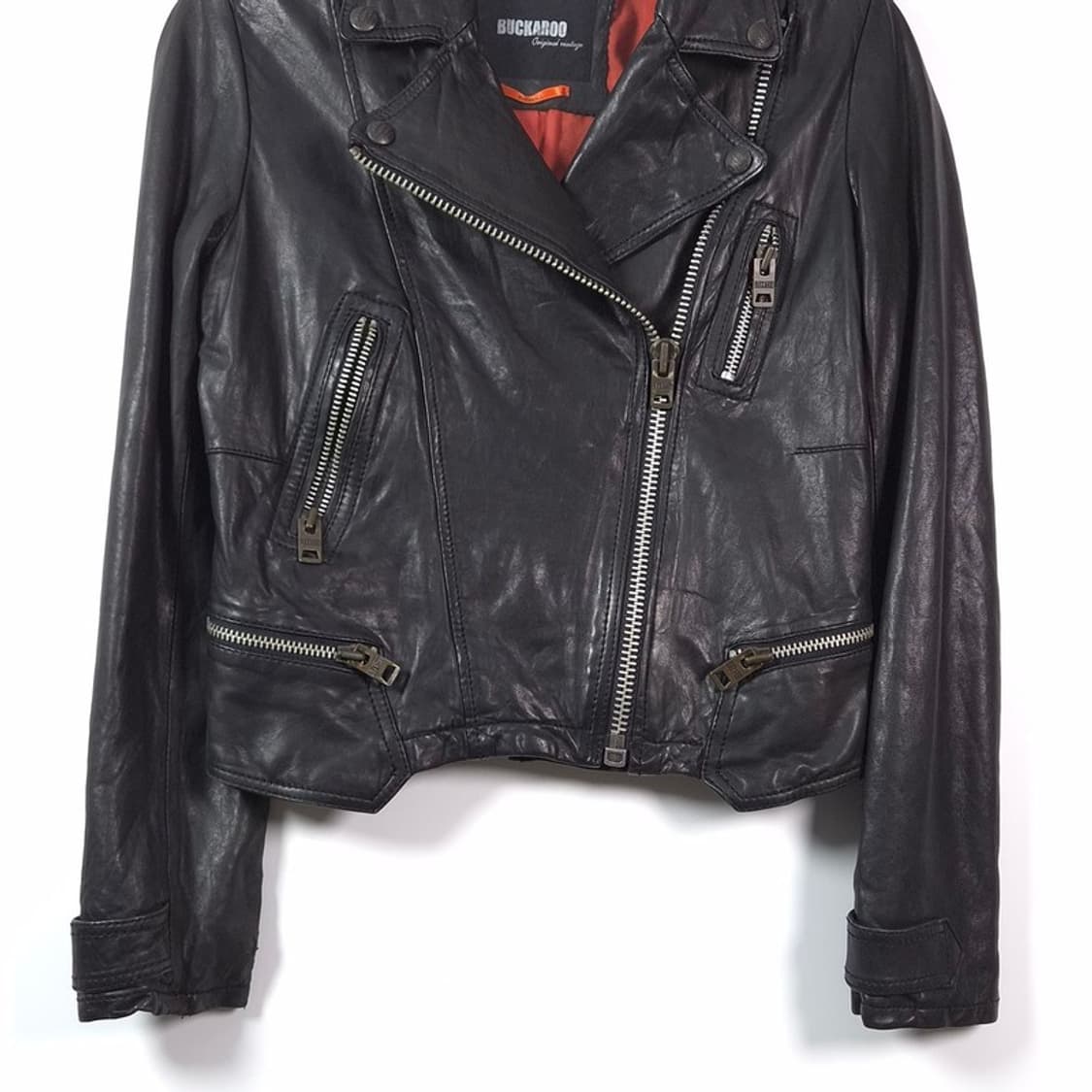 버커루 오리지널 빈티지 리얼 양가죽 라이더 자켓 XS 상품이미지4