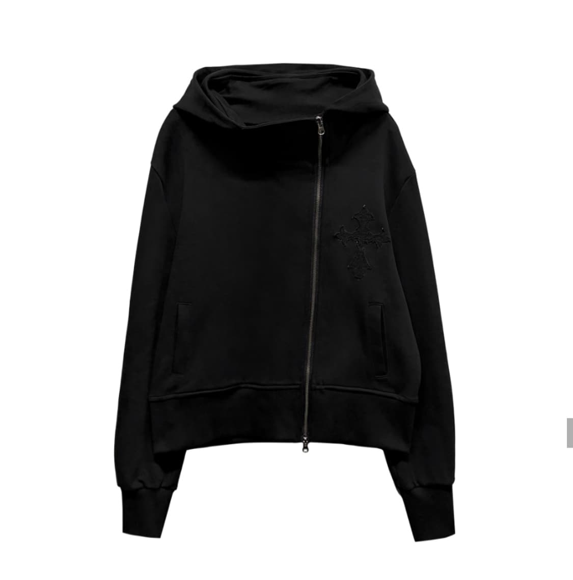 랜아카이브 크로스 자수 집업 후디 상품이미지3