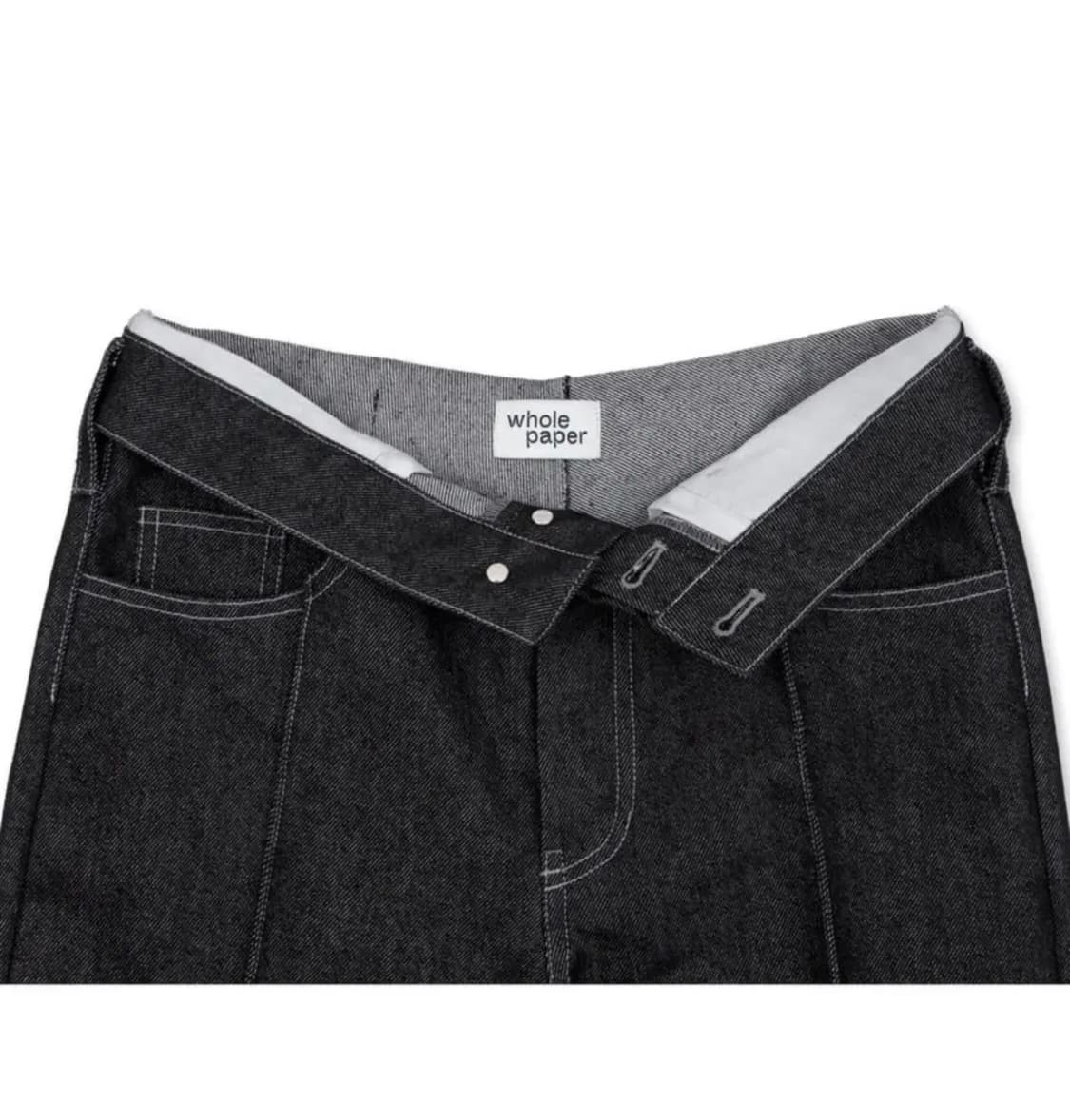 (새상품) 홀페이퍼 웨이스트 폴디드 데님 M사이즈 상품이미지4