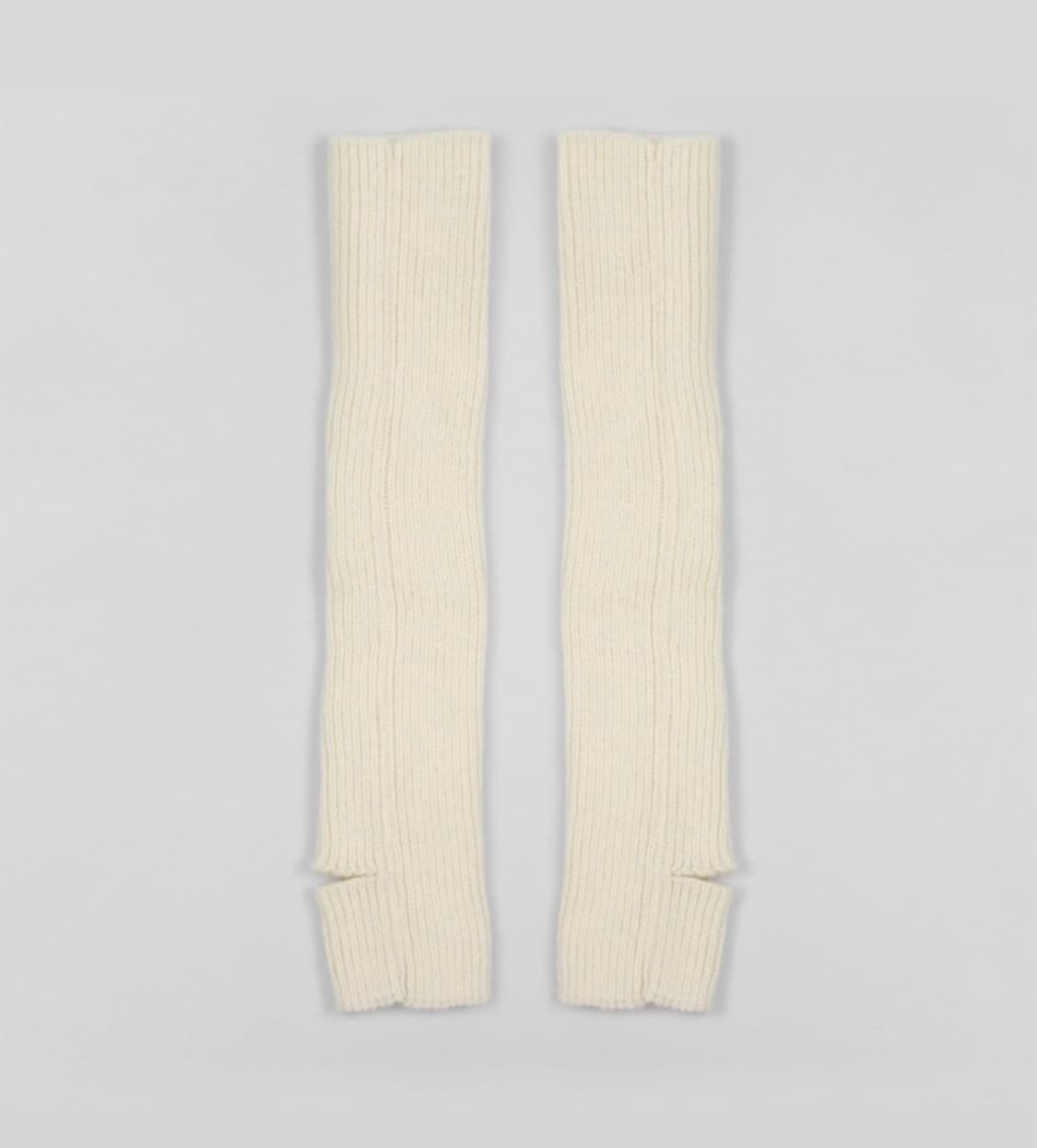 더티스 니트 리브 레그 워머 아이보리, 블랙, 베이지, 그레이 상품이미지2