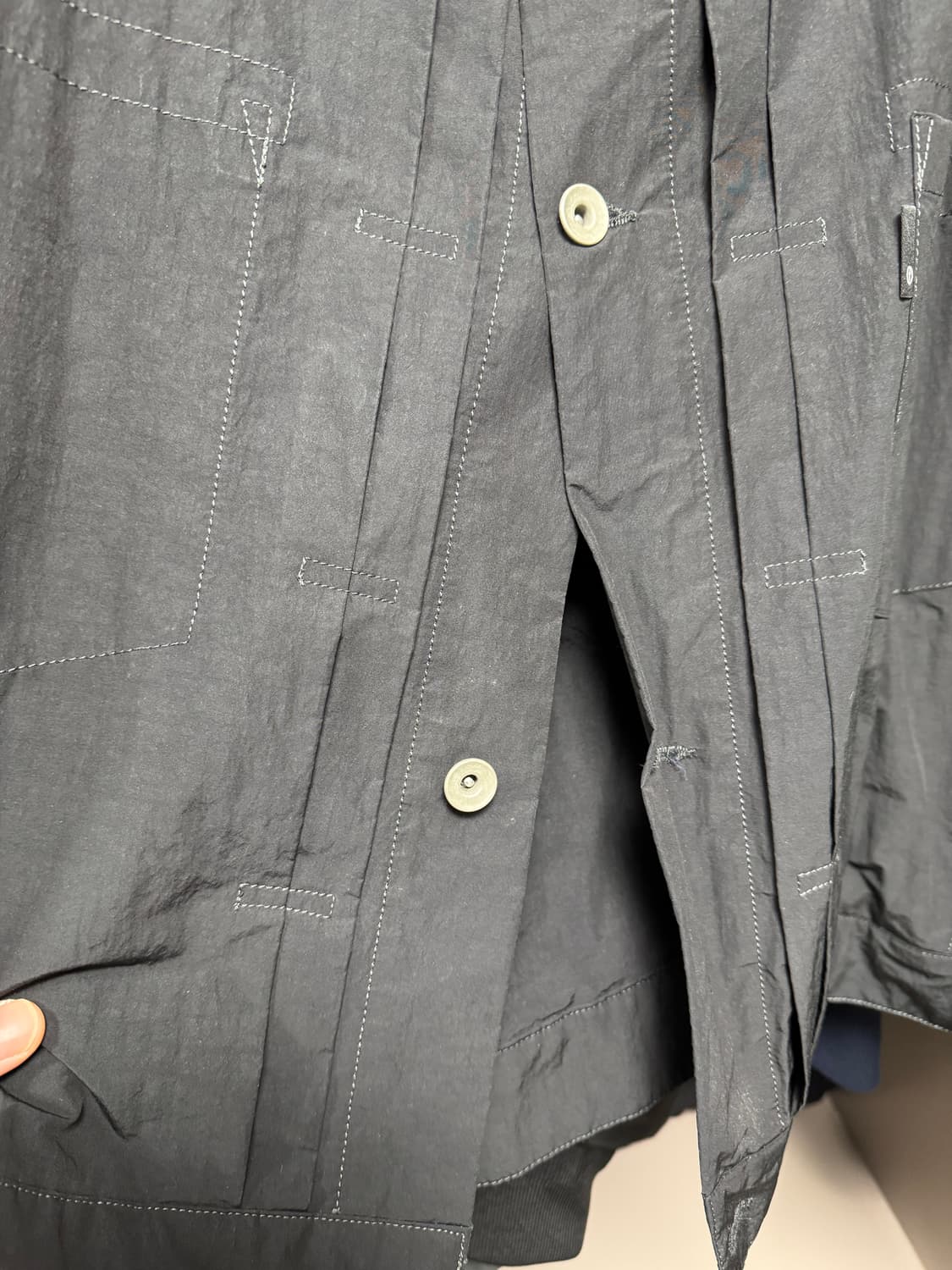 모이프 나일론 트러커자켓 블랙 3사이즈 상품이미지3