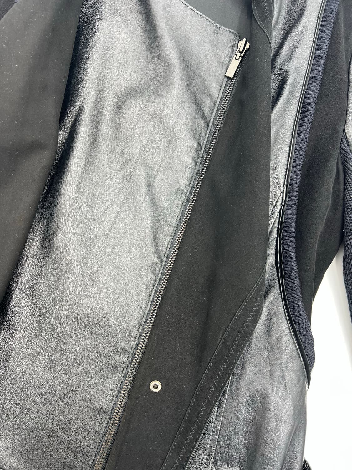 빈티지 우먼 레더 자켓 상품이미지5