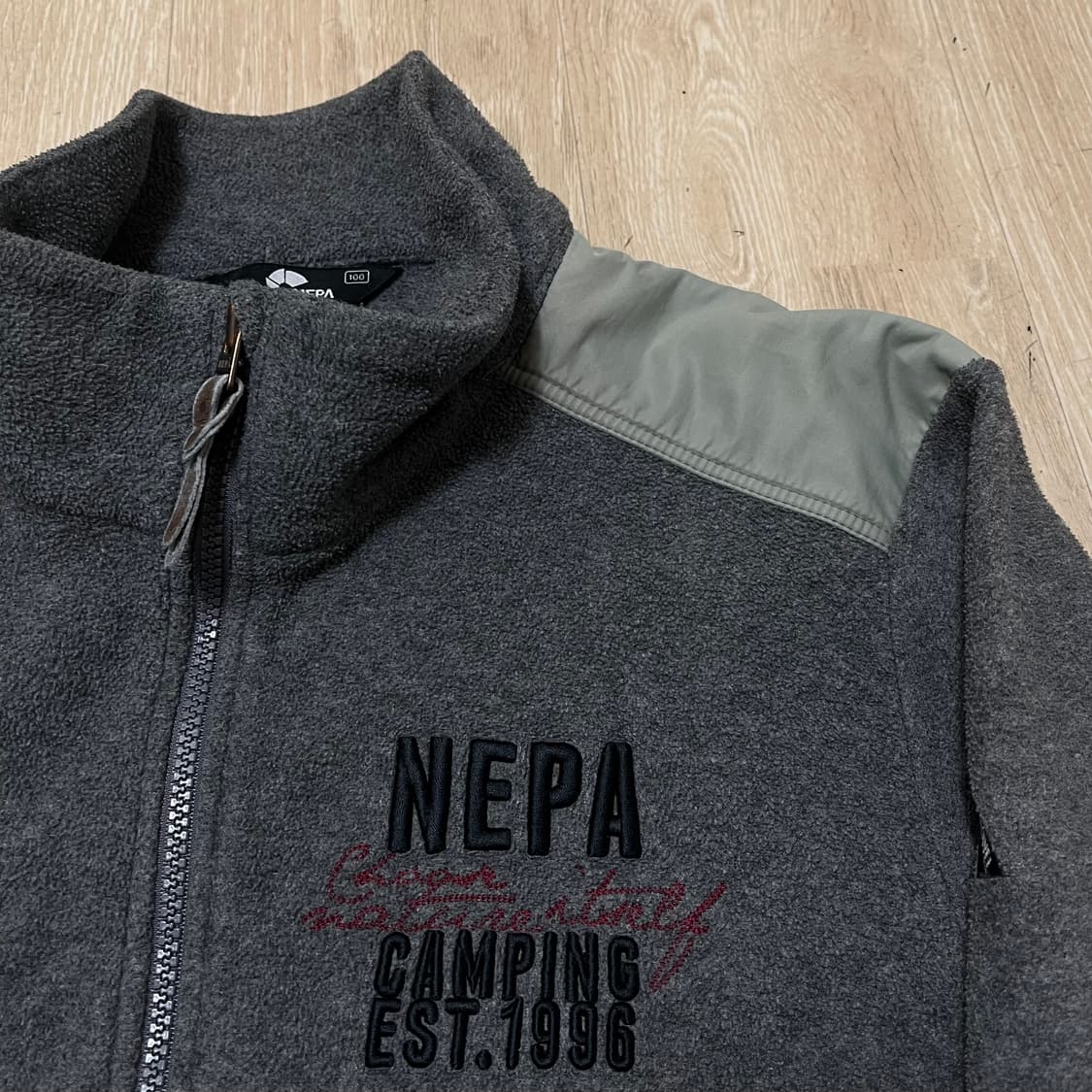 네파 NEPA 캠핑 EST 1996 플리스 후리스 집업자켓 L(100) 상품이미지2