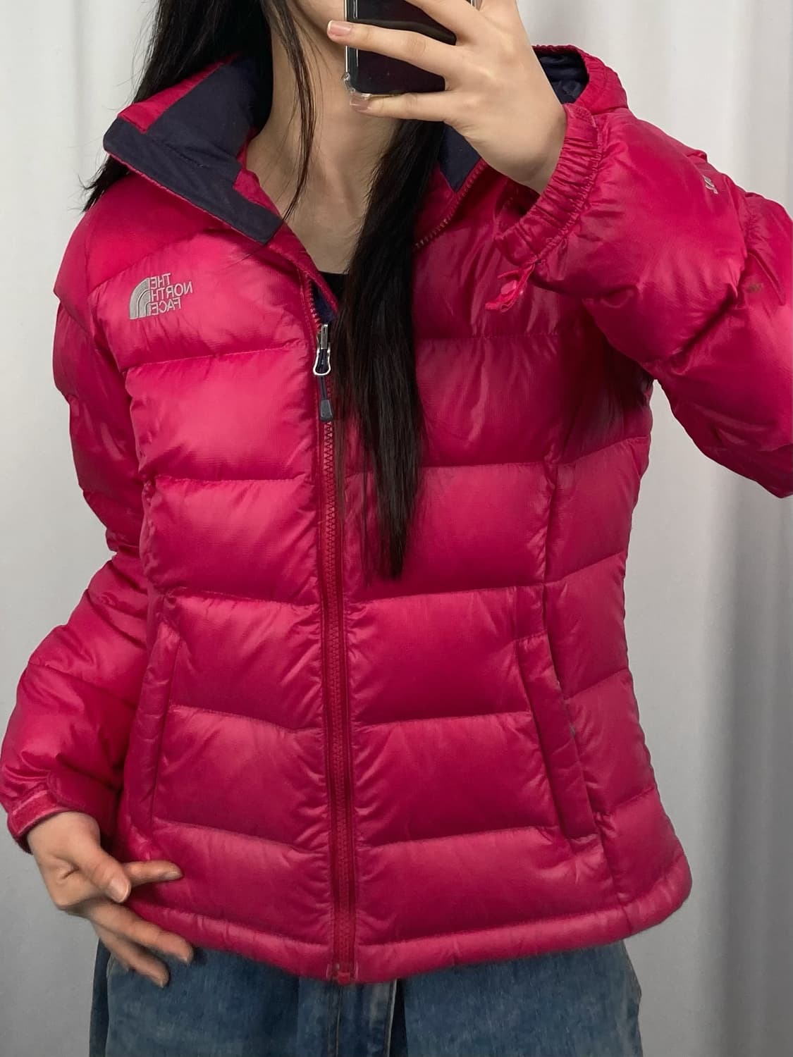 노스페이스 700 눕시 핑크 패딩 상품이미지1