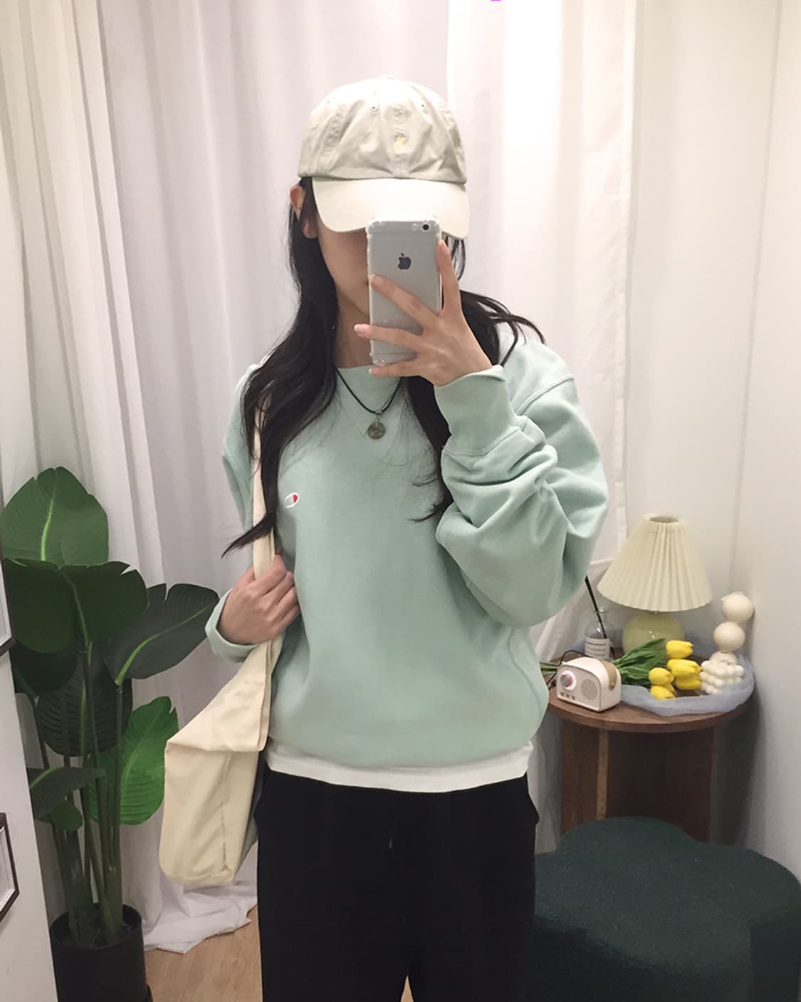 공용 챔피온 자수 스웻맨투맨 100 상품이미지1