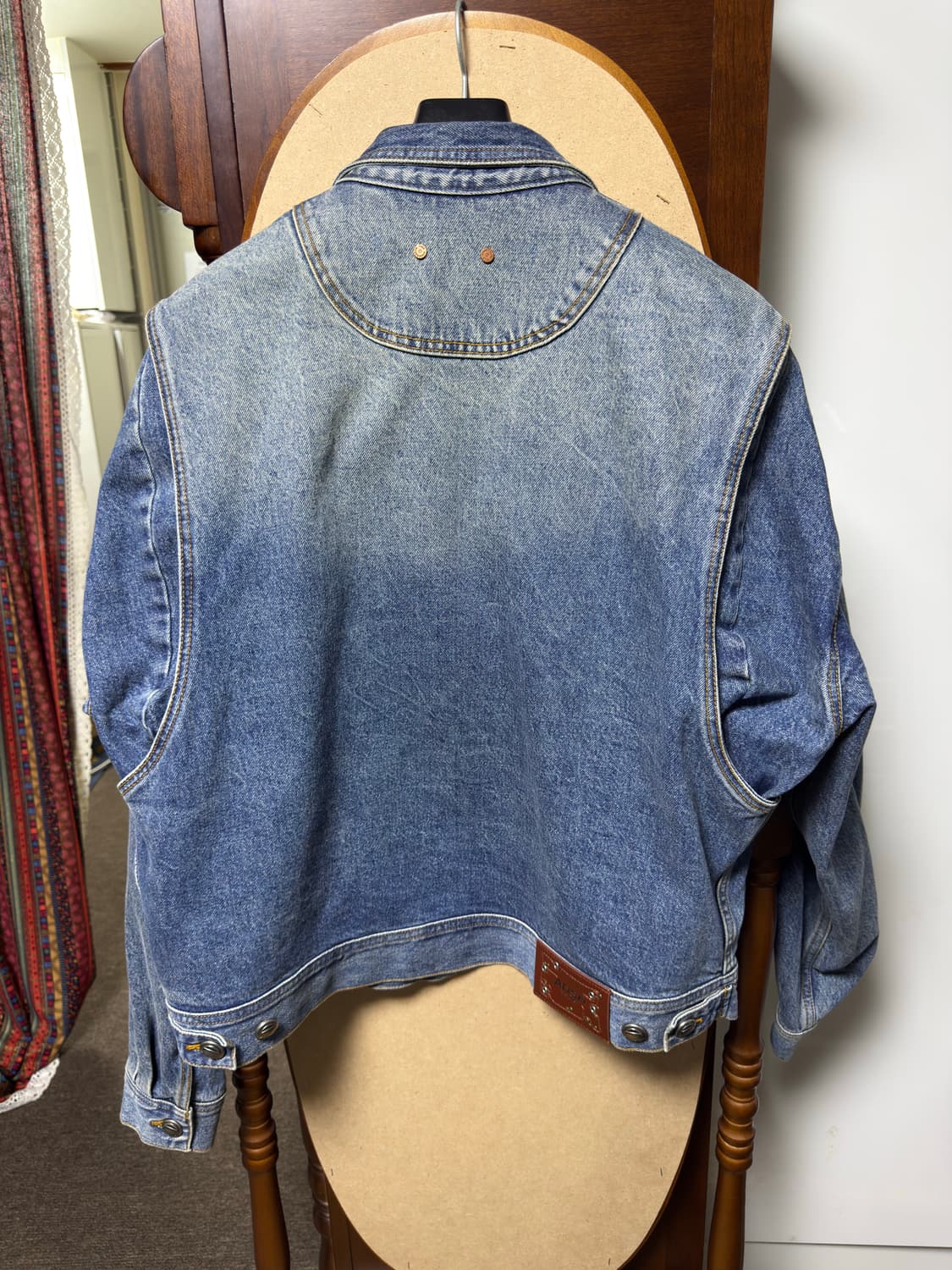 앤더슨벨 웨이브 데님 자켓 상품이미지3