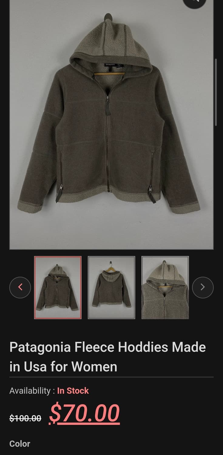 파타고니아 신칠라 플리스 후드집업 상품이미지8