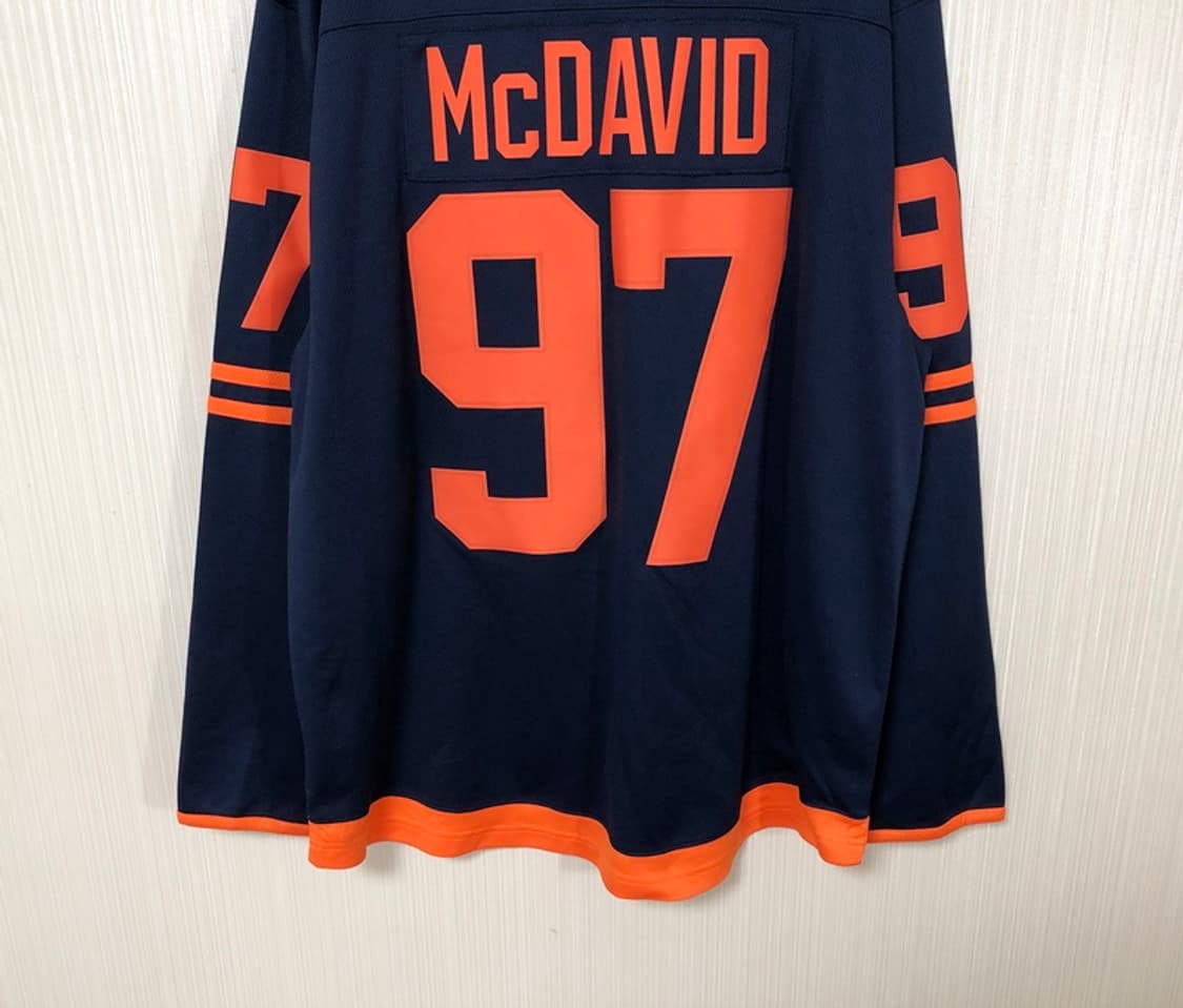 NHL 파나틱스 에드민턴오일러스 써드유니폼/져지 L 97 코너 맥데이비스 상품이미지10