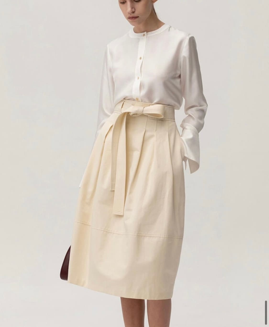 킨더살몬 스커트 킨더살몬 Baggy Skirt Cream 상품이미지4