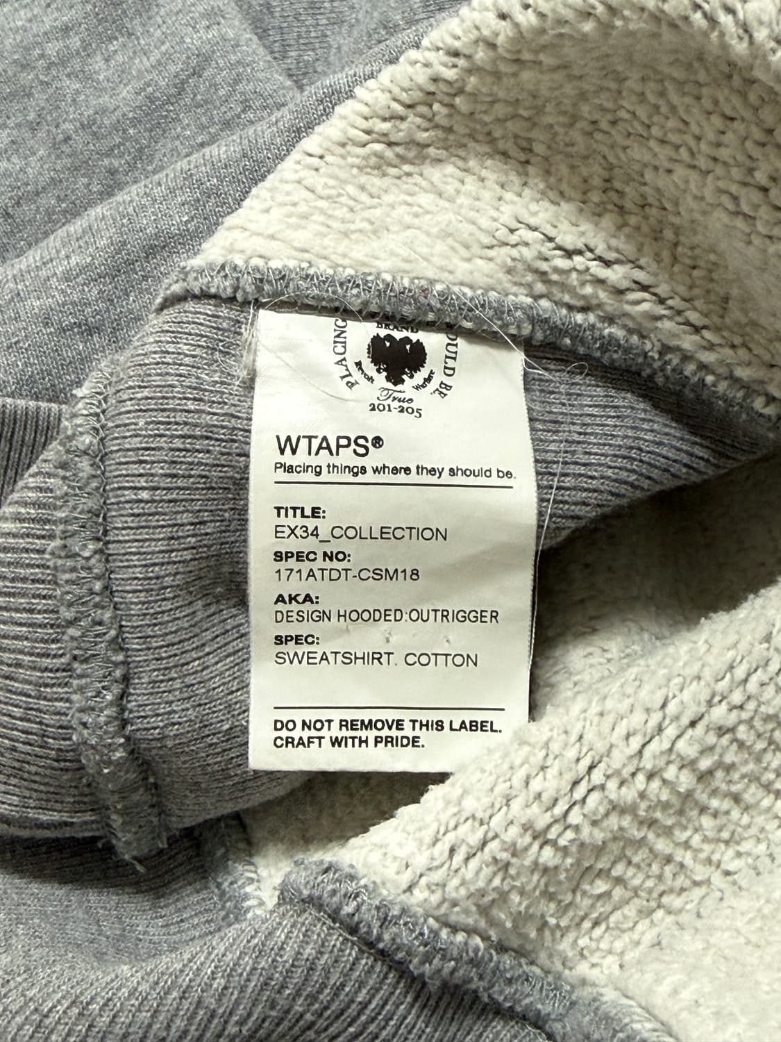 17ss wtaps 아웃트리거 후드 M 상품이미지6