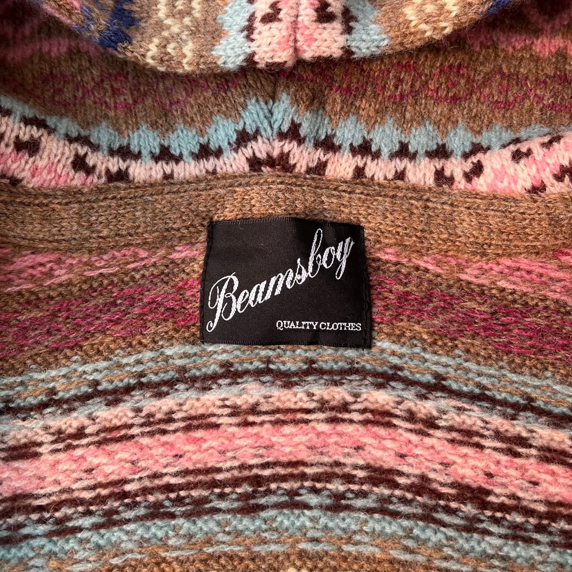 빔즈 보이 페어아일 니트 후드 자켓 상품이미지5