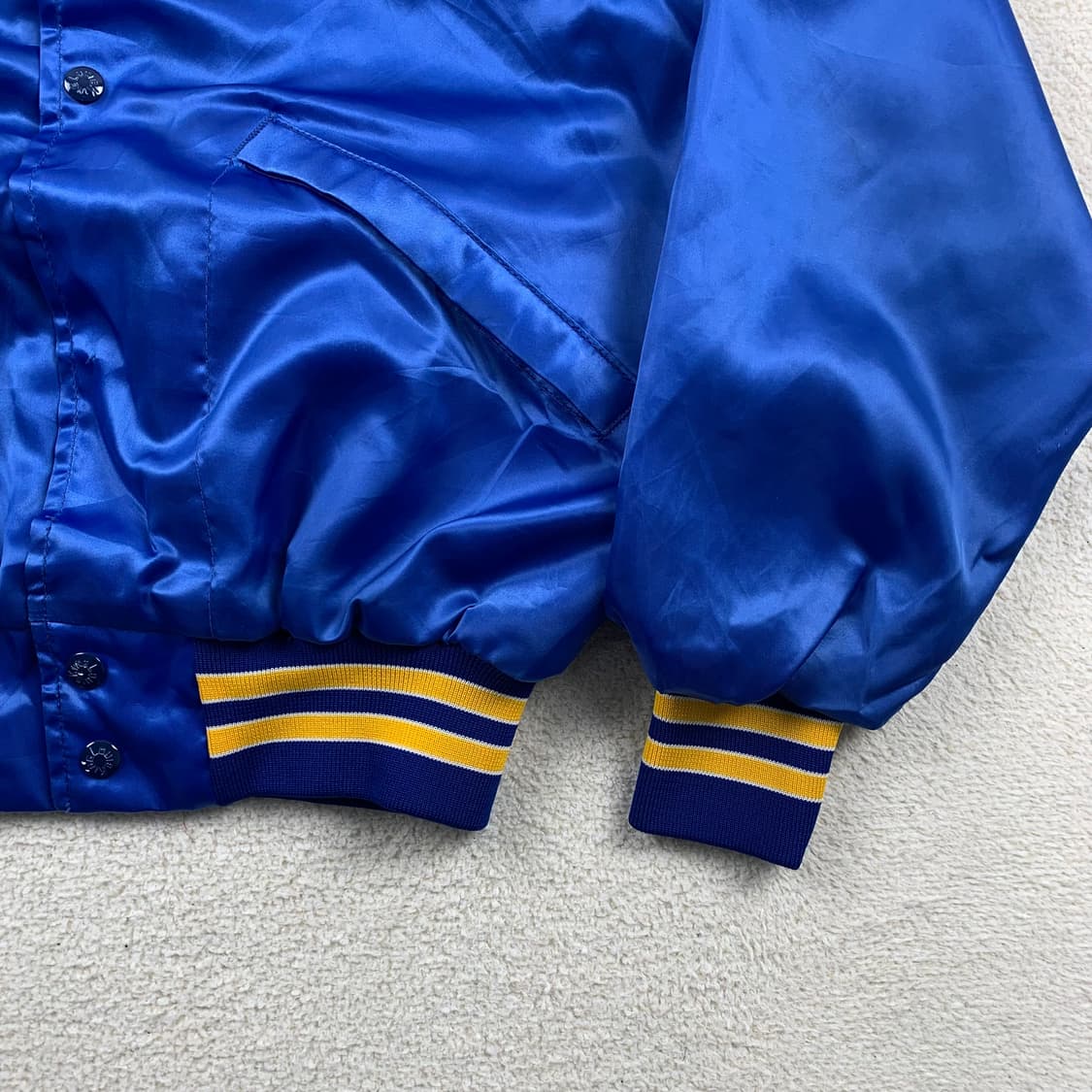 90‘s 아메리칸 빈티지 킹 루이 사틴 자켓 블루 상품이미지6