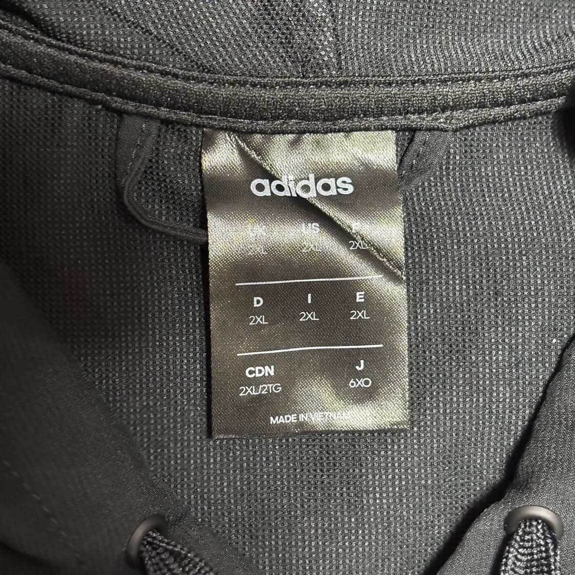 2XL 아디다스 블랙 바람막이 상품이미지4