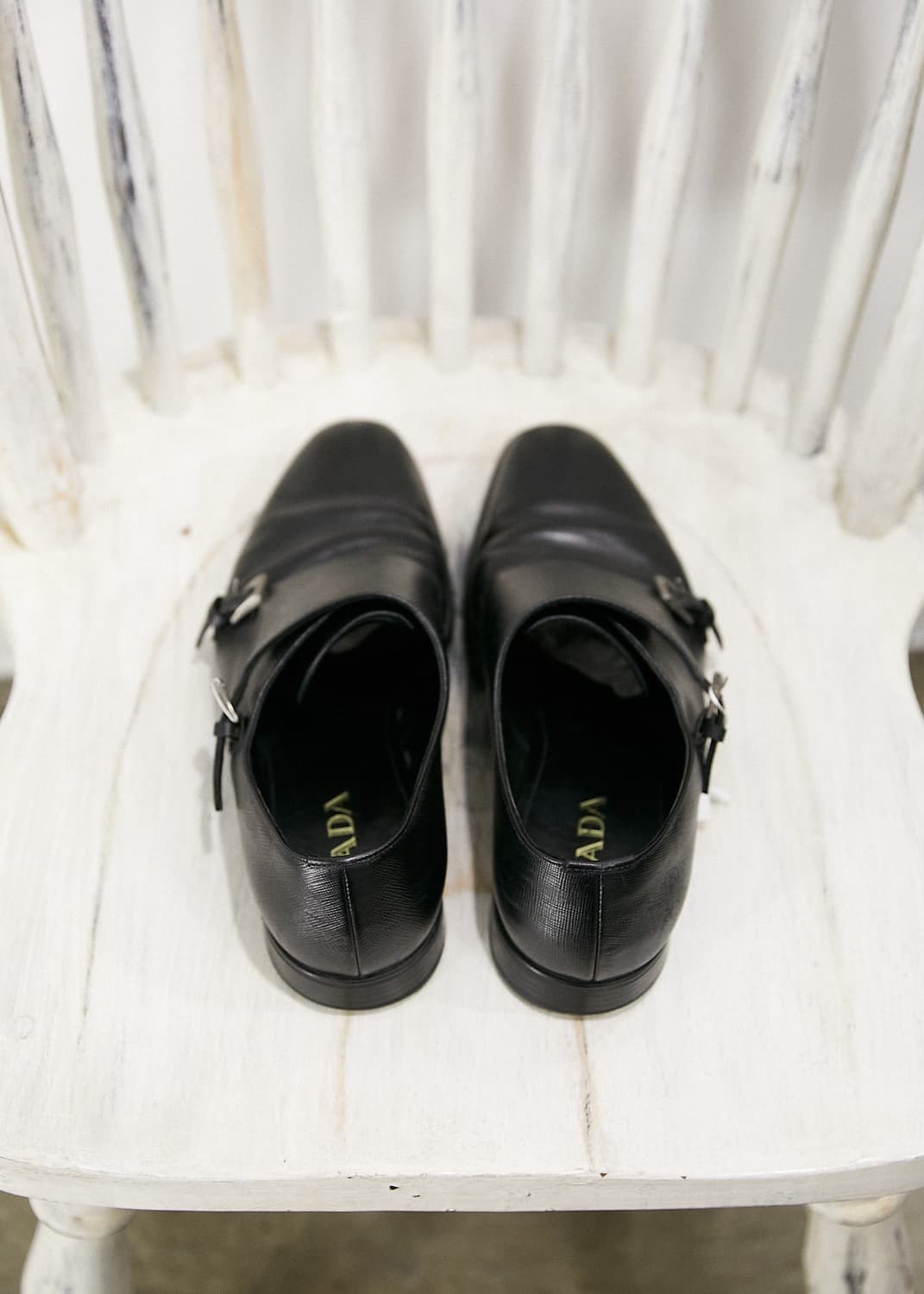 Saffiano Leather Double Monk Strap Shoes 상품이미지3