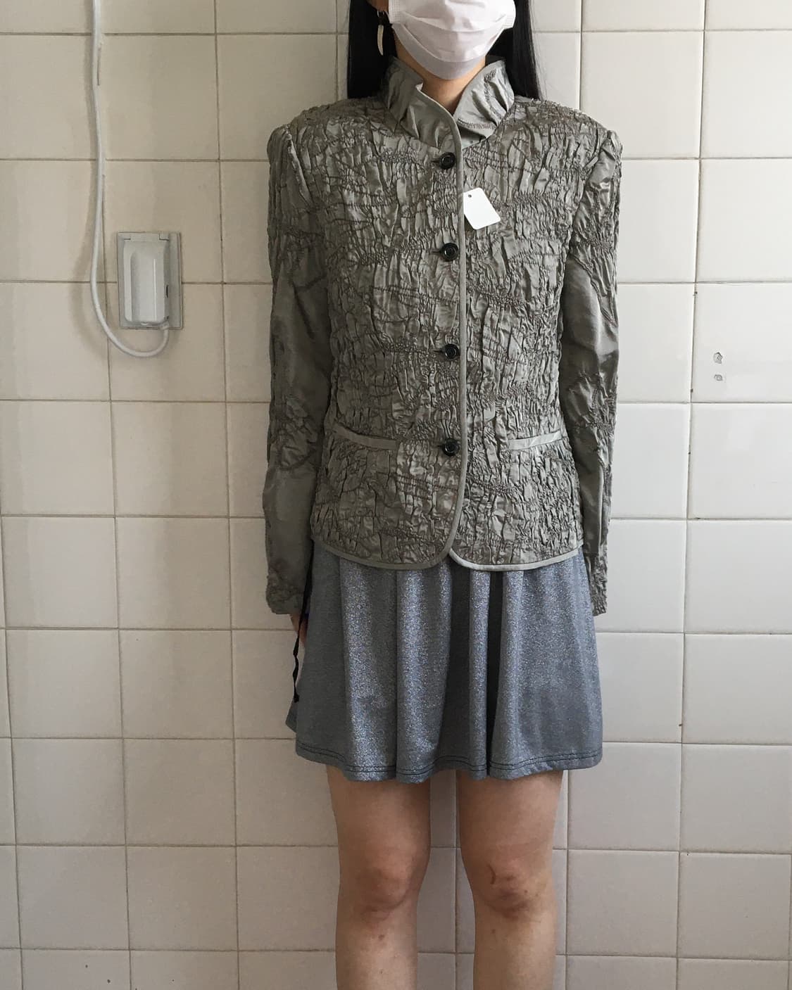 Shirring embroidery point jacket 상품이미지1