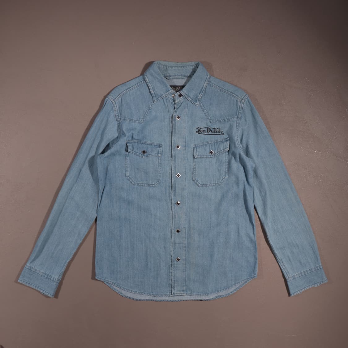 00s 본더치 스컬로고 데님 웨스턴 셔츠 상품이미지3