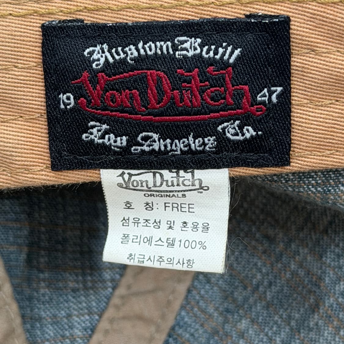 본더치 빈티지 그런지 데미지 디테일 데님 펑크 Y2K 볼캡 모자 상품이미지5