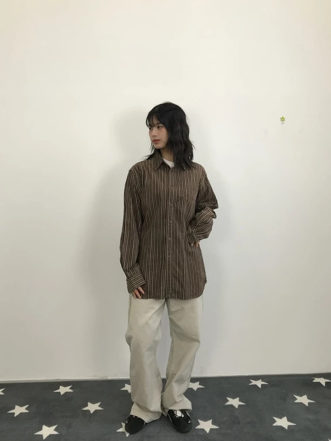 Pointer Brand Brown Stripe Work Shirt 상품이미지1