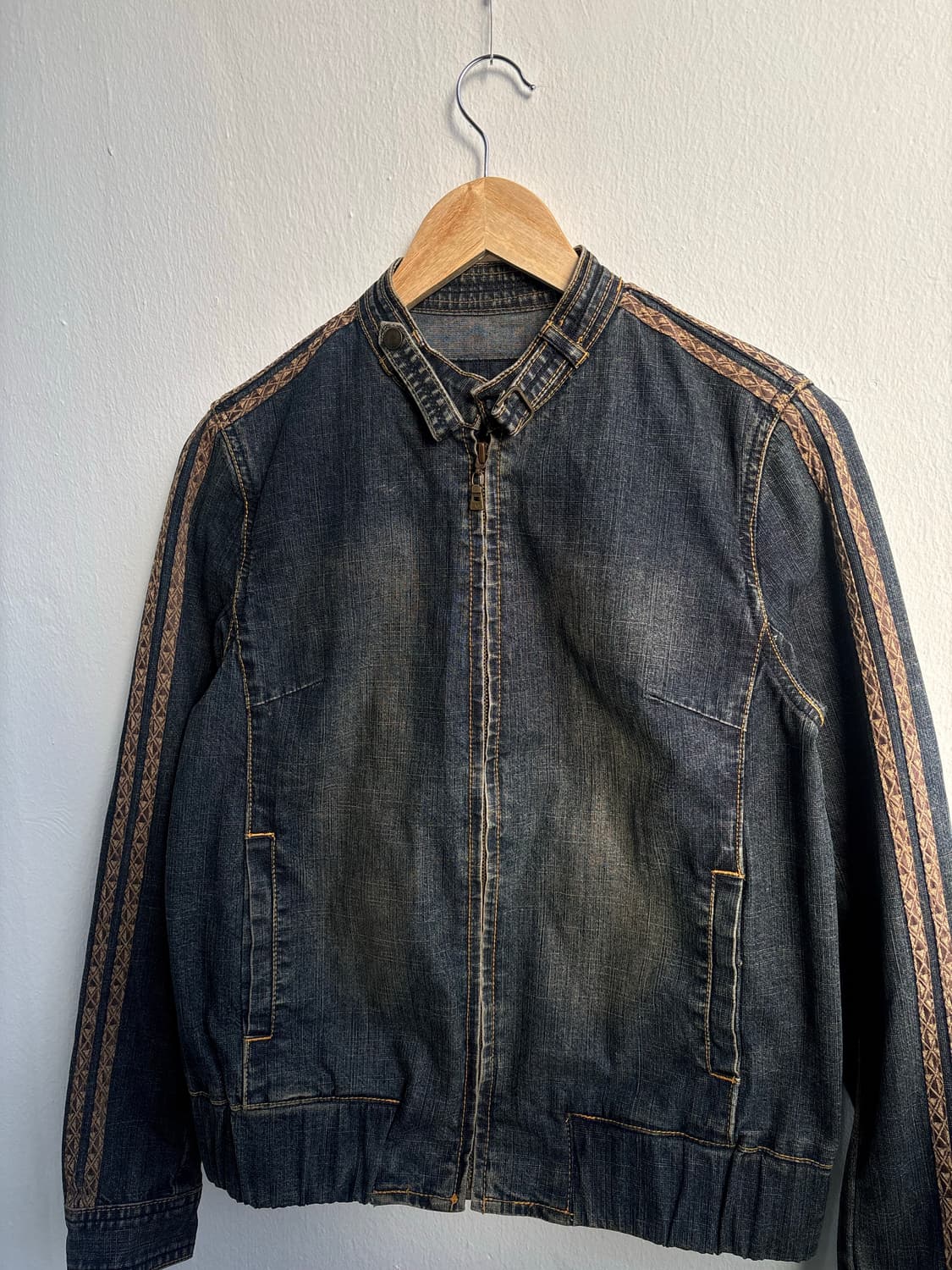 Vintage Denim Zip-Up Jacket 상품이미지2