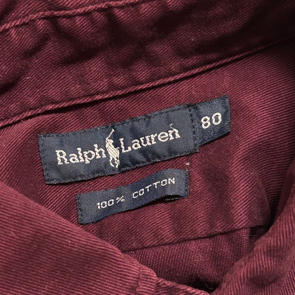 폴로 랄프로렌 솔리드 셔츠 버건디 S   상품이미지6