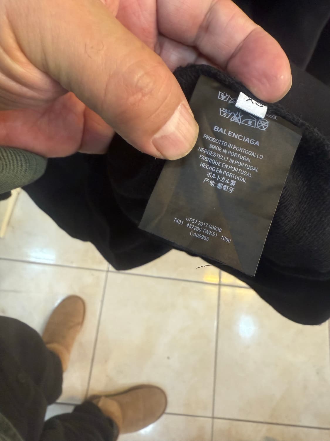 100 정품 발렌시아가 시너스 오버 후드티 팝니다 상품이미지5