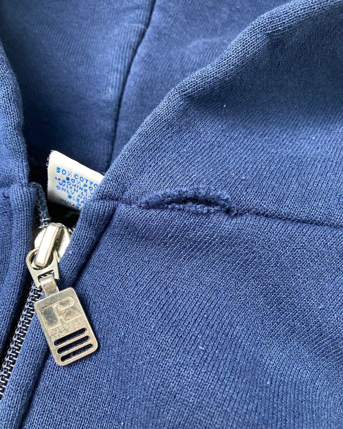 90s Russell Zip Up Hoodie (navy) 상품이미지9
