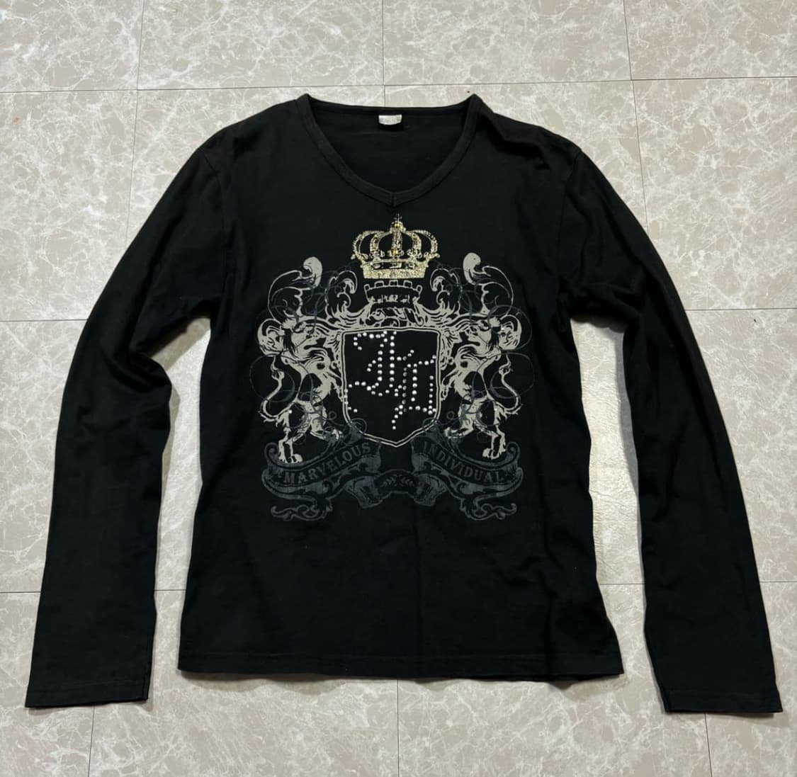Y2K Gothic Print Sleeve 상품이미지1