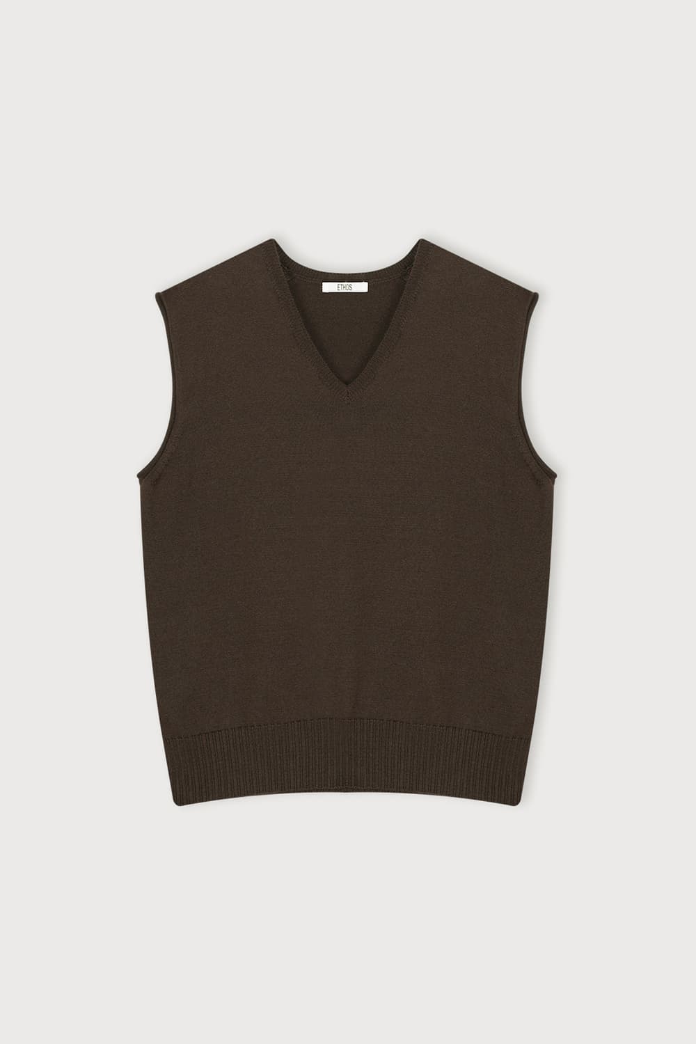 에토스 코튼브이넥 니트베스트 상품이미지1