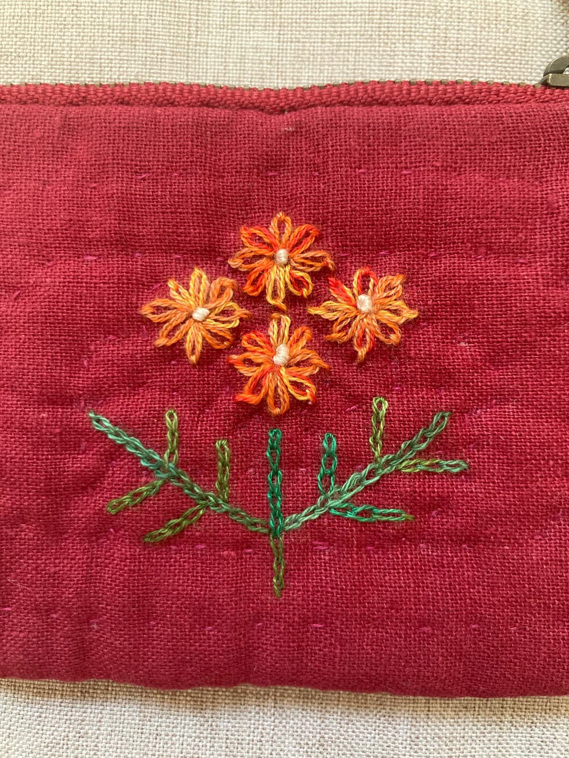 핸드메이드 플라워 패치워크 카드 지갑 상품이미지3