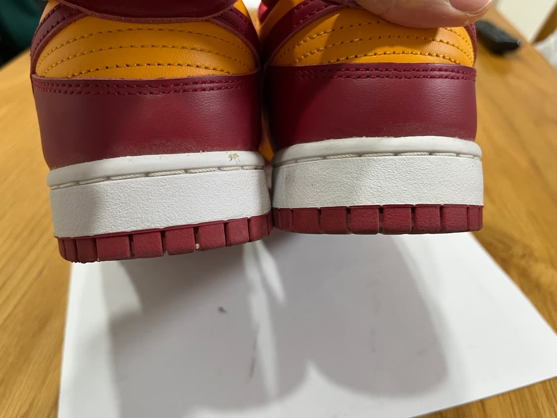 나이키 덩크 로우 버건디 앤 옐로우 Size 285 상품이미지4