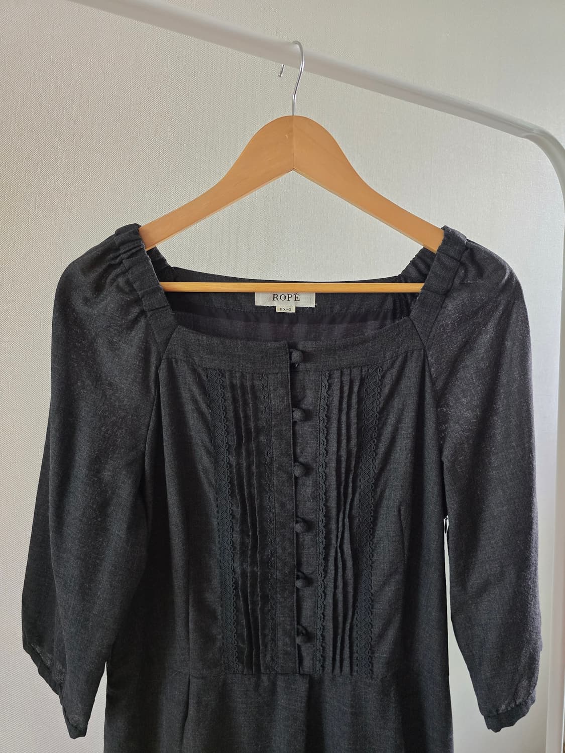 ROPE 스퀘어넥 울 원피스 (EX3) 상품이미지1