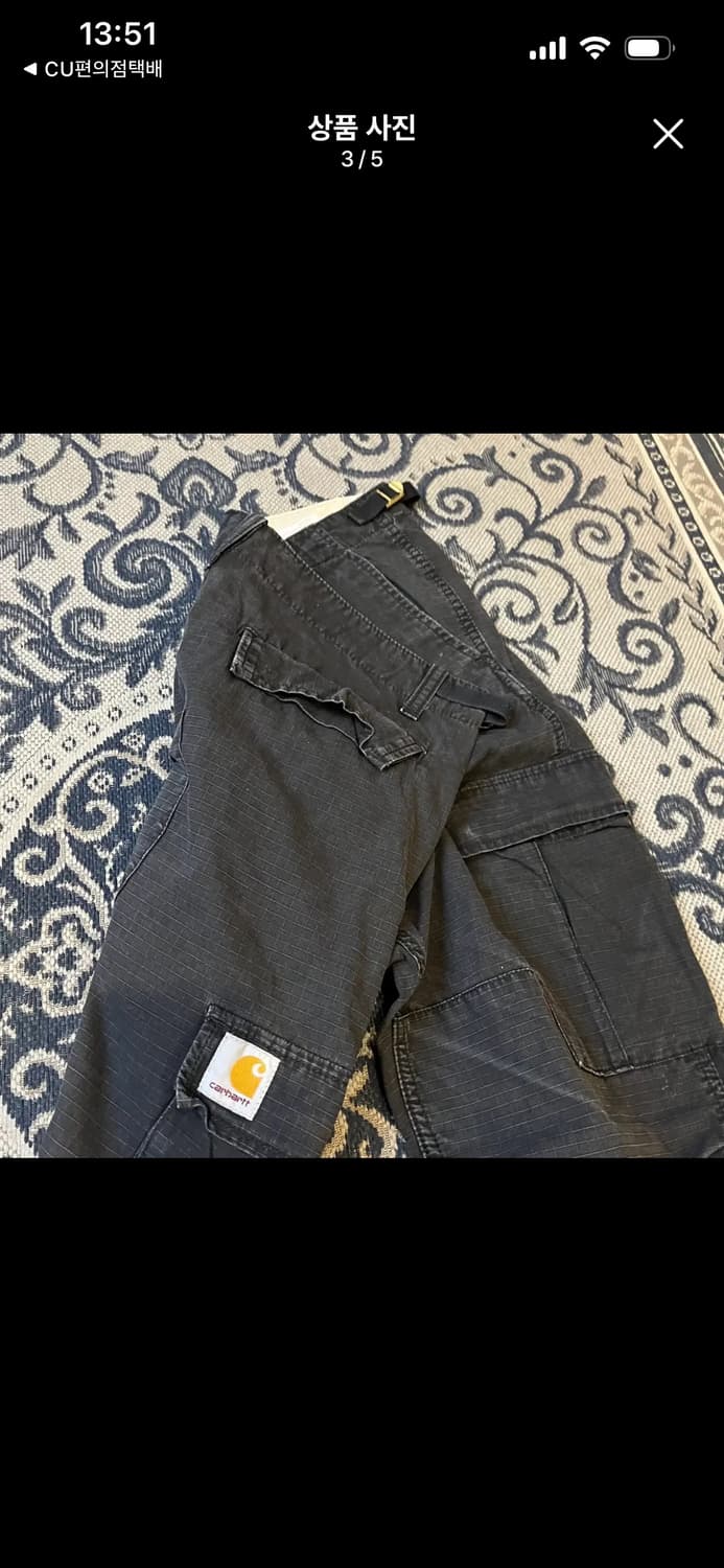 칼하트 에비에이션 팬츠 블랙 32 32 상품이미지3