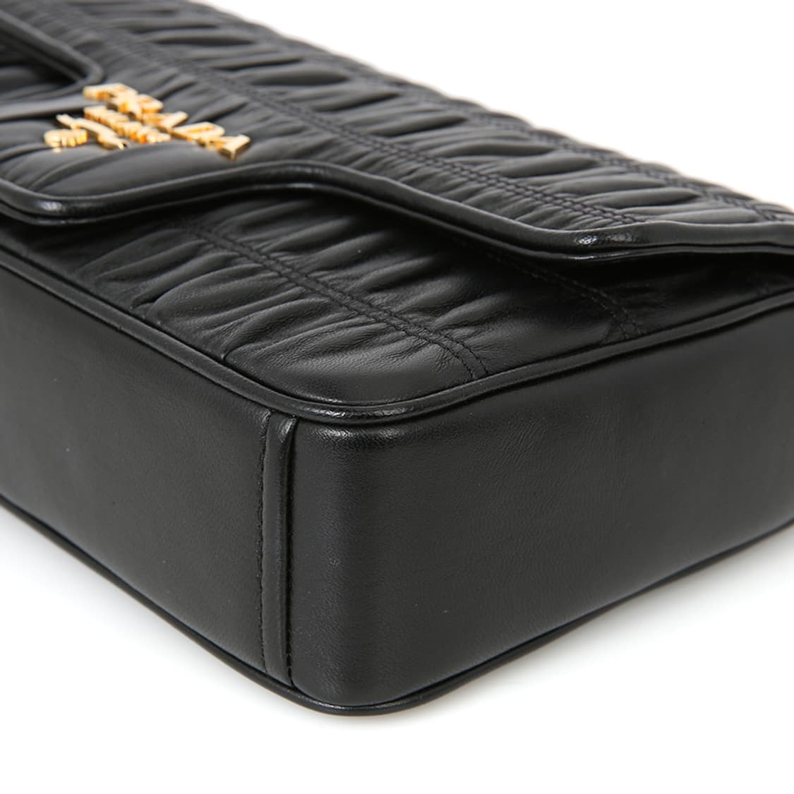 프라다 나파 고프레 체인 숄더백 블랙 플랩 크로스 1BD235 상품이미지8