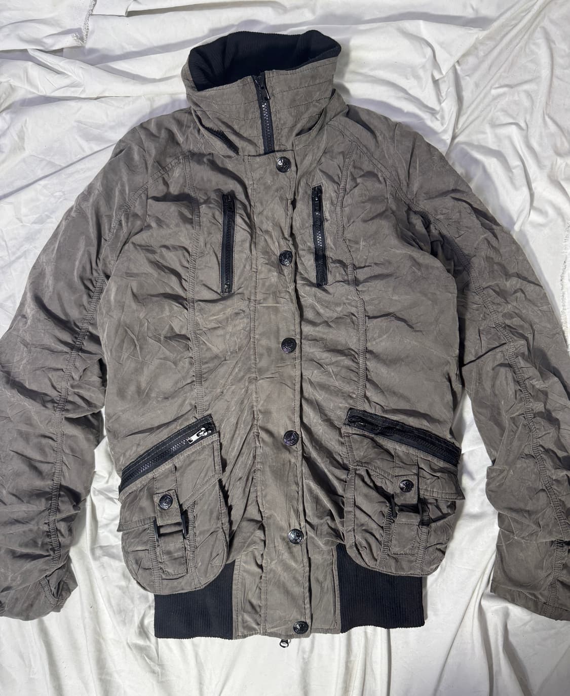 Sorridere 셔링 디테일 밀리터리 자켓 y2k lgb 상품이미지5