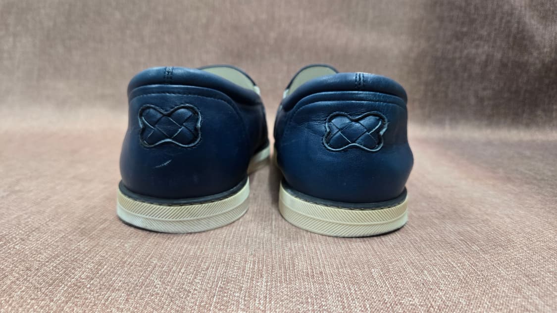 보테가 베네타 정품 260-265mm- 인트레치아토 슬립온 네이비 상품이미지5