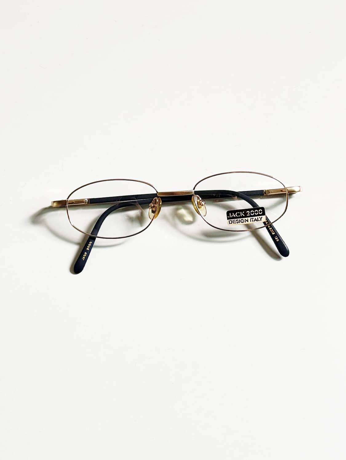 90s JACK 2000 골드 슬림 오벌 프레임 빈티지 안경 상품이미지2